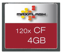 Maxflash Compact Flash Card 4 GB (CF4G120M-R)